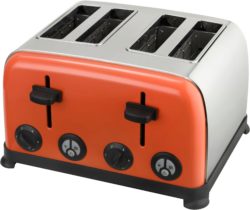 Kitchen Originals - Coral - Crush 4 Slice Toaster